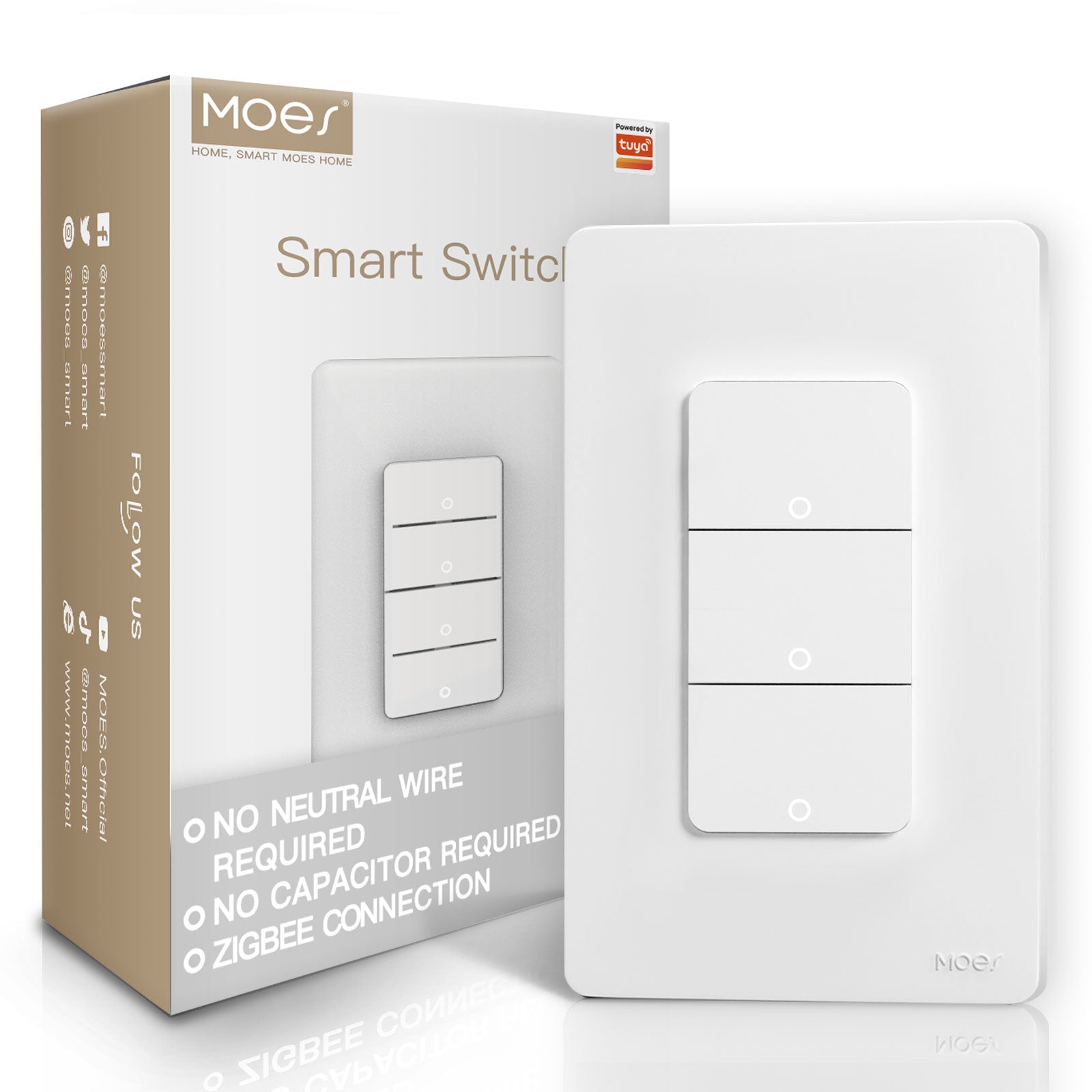 3-Gang Zigbee Light Switch